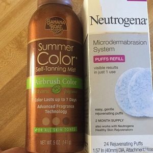 Spray tan and microdermabrasion pads